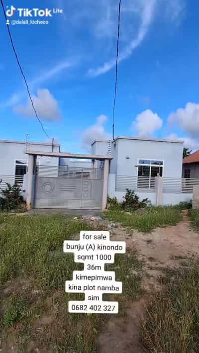 Kiwanja kinauzwa Bunju A Kinondo, Dar Es Salaam (1000 sqm)