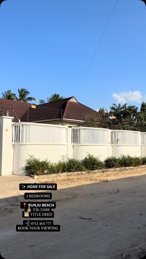 Nyumba ya vyumba viwili inauzwa Bunju Beach, Dar Es Salaam (700 sqm)