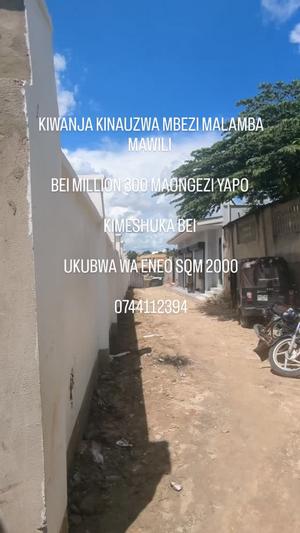 Kiwanja kinauzwa Mbezi Malamba Mawili, Dar Es Salaam sqm 2000 Kiwanja kinauzwa Mbezi Malamba Mawili, Dar Es Salaam sqm 2000