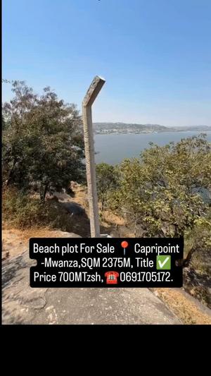 Beach Plot for Sale in Capri Point, Mwanza (2375 sqm)