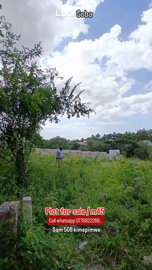 Plot for sale in Goba Marobo, Dar Es Salaam sqm 508 Plot for sale in Goba Marobo, Dar Es Salaam sqm 508