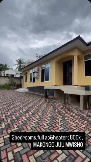 Nyumba ya vyumba viwili inapangishwa Makongo Juu Mwisho, Dar Es Salaam