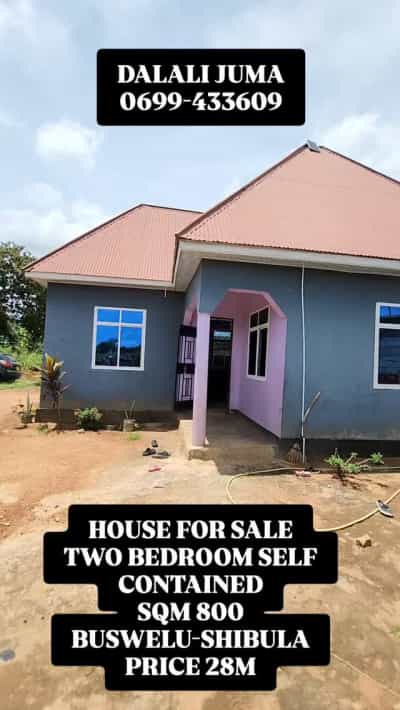 Nyumba ya vyumba viwili inauzwa BUSWELU-SHIBULA, Mwanza (800 sqm)