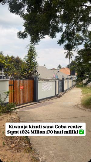 Kiwanja (Residential/Commercial) kinauzwa Goba Center, Dar Es Salaam (1047 sqm) Kiwanja (Residential/Commercial) kinauzwa Goba Center, Dar Es Salaam (1047 sqm)