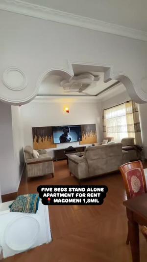Nyumba/Apartment ya vyumba vitano inapangishwa Magomeni, Dar Es Salaam