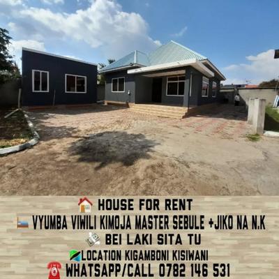 Nyumba ya vyumba viwili inapangishwa Kigamboni Kisiwani, Dar Es Salaam