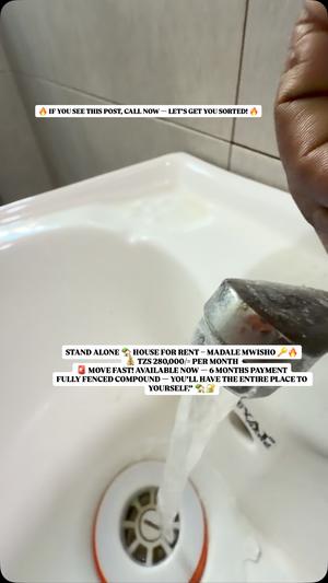 Nyumba ya vyumba viwili inapangishwa Madale Mwisho/Msumi Centa, Dar Es Salaam