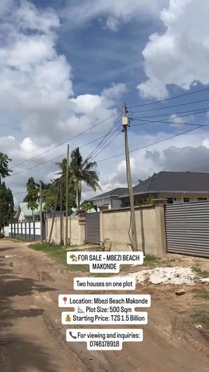 Nyumba inauzwa Mbezi Beach Makonde, Dar Es Salaam (500 sqm) Nyumba inauzwa Mbezi Beach Makonde, Dar Es Salaam (500 sqm)