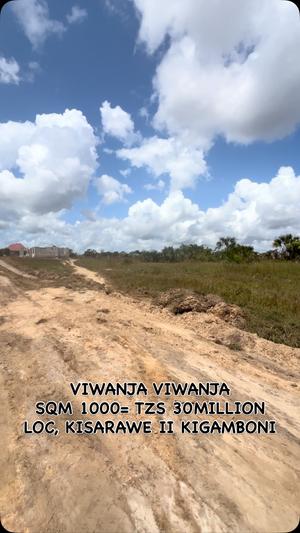 Residential Plots for Sale in Kisarawe II Kigamboni (Vumilia Ukooni), Dar Es Salaam (1000 sqm) Residential Plots for Sale in Kisarawe II Kigamboni (Vumilia Ukooni), Dar Es Salaam (1000 sqm)