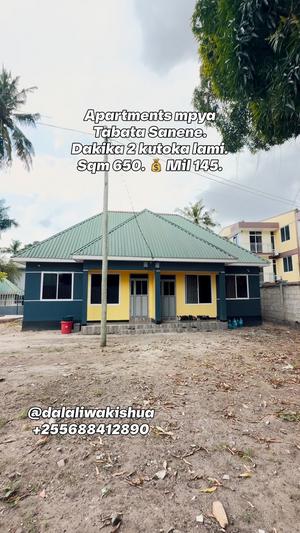 Apartment ya vyumba viwili inauzwa Tabata Sanene, Dar Es Salaam (650 sqm) Apartment ya vyumba viwili inauzwa Tabata Sanene, Dar Es Salaam (650 sqm)