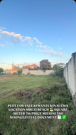 Plot for sale in Mbezi Beach, Dar Es Salaam sqm 716 Plot for sale in Mbezi Beach, Dar Es Salaam sqm 716