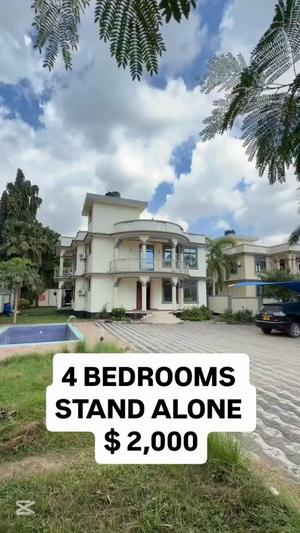Nyumba ya vyumba vinne inapangishwa Mbezi Beach, Dar Es Salaam