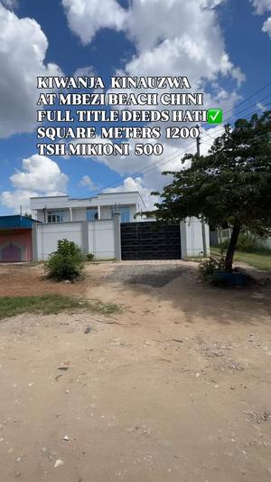 Residential Plot for Sale in Mbezi Beach Chini, Dar Es Salaam (1200 sqm) Residential Plot for Sale in Mbezi Beach Chini, Dar Es Salaam (1200 sqm)