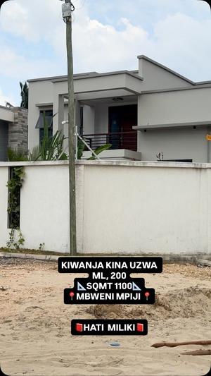 Kiwanja kinauzwa Mbweni Mipiji, Dar Es Salaam (1100 sqm) Kiwanja kinauzwa Mbweni Mipiji, Dar Es Salaam (1100 sqm)