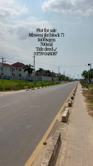 Kiwanja kinauzwa Mbweni Jkt, Dar Es Salaam (1600 sqm) Kiwanja kinauzwa Mbweni Jkt, Dar Es Salaam (1600 sqm)
