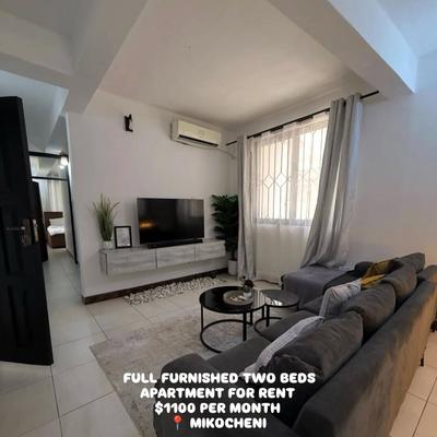 Apartment (Furnished) ya vyumba viwili inapangishwa Mikocheni, Dar Es Salaam