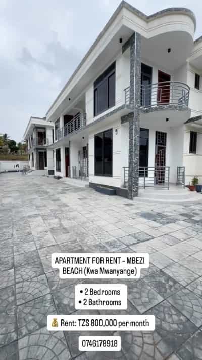 2 Bedrooms Apartment for Rent in Mbezi Beach (Kwa Mwanyange), Dar Es Salaam