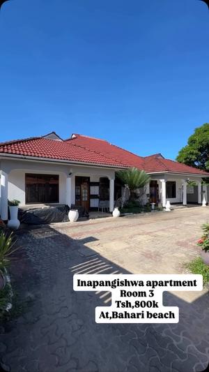 Apartment ya vyumba vitatu inapangishwa Bahari Beach, Dar Es Salaam