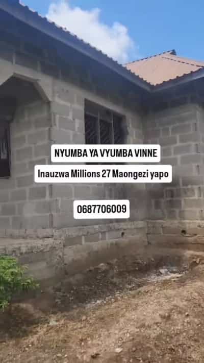 Nyumba ya vyumba vinne inauzwa Madale Mwisho, Dar Es Salaam (700 sqm)