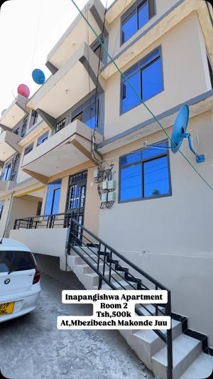 Apartment ya vyumba viwili inapangishwa Mbezi Beach Makonde, Dar Es Salaam