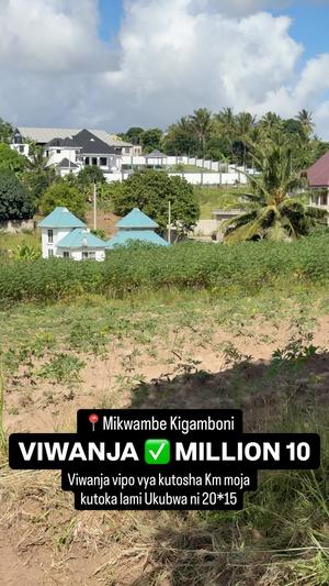 Viwanja vinauzwa Kigamboni, Dar Es Salaam sqm 300