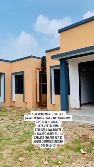 Apartment ya vyumba viwili inapangishwa Bunju Masaiti, Dar Es Salaam