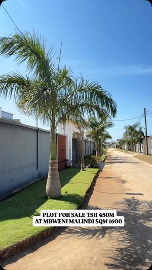 Kiwanja kinauzwa Mbweni Malindi (1600 sqm)