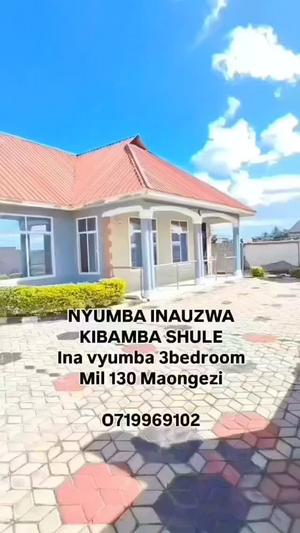 Nyumba ya vyumba vitatu inauzwa Kibamba Shule, Dar Es Salaam (600 sqm) Nyumba ya vyumba vitatu inauzwa Kibamba Shule, Dar Es Salaam (600 sqm)