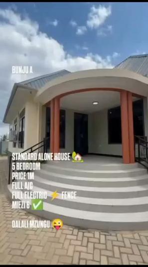 Nyumba ya vyumba vitano inapangishwa Bunju A, Dar Es Salaam