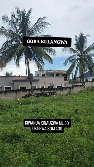 Kiwanja kinauzwa Goba Kulangwa, Dar Es Salaam (400 sqm)