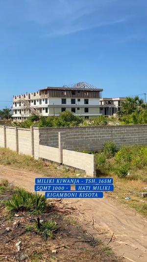 Residential Plot for Sale in Kigamboni - Kisota, Dar Es Salaam (1000 sqm)