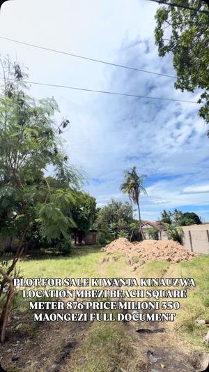 Plot for sale in Mbezi Beach, Dar Es Salaam sqm 876 Plot for sale in Mbezi Beach, Dar Es Salaam sqm 876