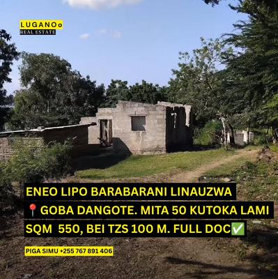 Residential Plot for Sale in Goba Dangote, Dar Es Salaam (550 sqm)