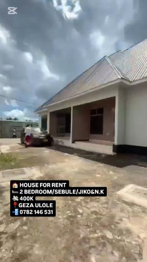 2 Bedrooms House for Rent in Kigamboni Geza Ulole, Dar Es Salaam