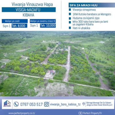 Plots for sale in Kibaha, Pwani