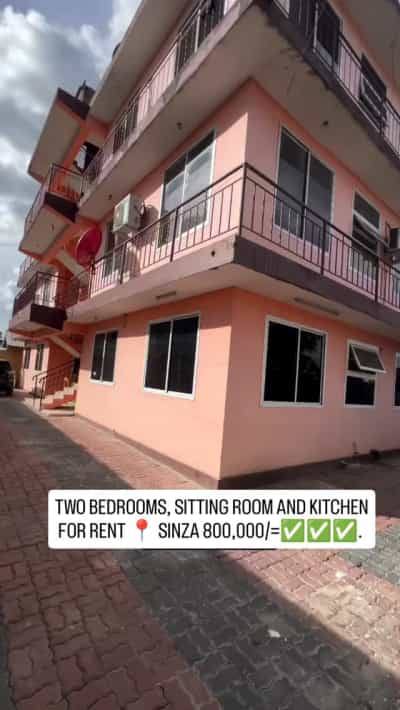 Apartment ya vyumba viwili inapangishwa Sinza, Dar Es Salaam
