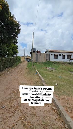 Residential Plot for Sale in Mbezi Mwisho Magufuli Bus Terminal, Dar Es Salaam (560 sqm)