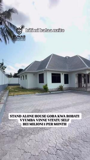 Nyumba ya vyumba vinne inapangishwa Goba Kwa Robati, Dar Es Salaam Nyumba ya vyumba vinne inapangishwa Goba Kwa Robati, Dar Es Salaam