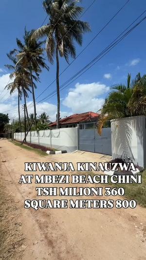 Kiwanja kinauzwa Mbezi Beach Chini, Dar Es Salaam (800 sqm) Kiwanja kinauzwa Mbezi Beach Chini, Dar Es Salaam (800 sqm)