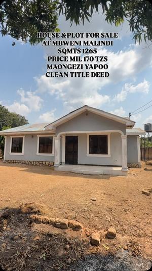 Nyumba inauzwa Mbweni Malindi, Dar Es Salaam Nyumba inauzwa Mbweni Malindi, Dar Es Salaam