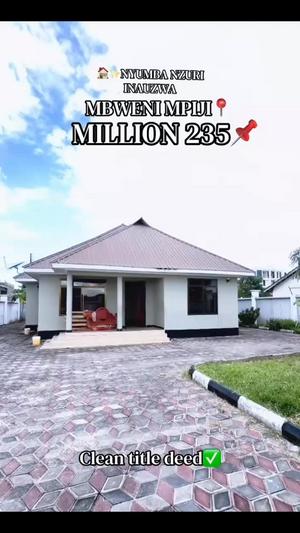 3 Bedrooms House for Sale in Mbweni Mpiji, Dar Es Salaam (700 sqm)