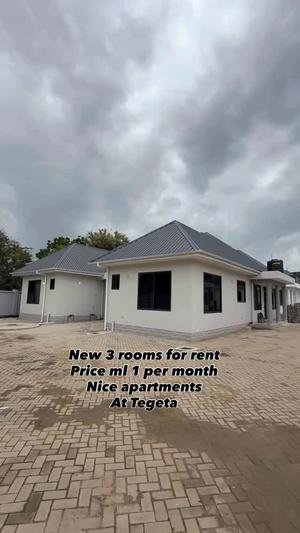 Apartment ya vyumba vitatu inapangishwa Tegeta Masaiti, Dar Es Salaam