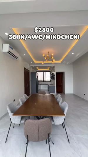 Apartment (Furnished) ya vyumba vitatu inapangishwa Mikocheni, Dar Es Salaam Apartment (Furnished) ya vyumba vitatu inapangishwa Mikocheni, Dar Es Salaam