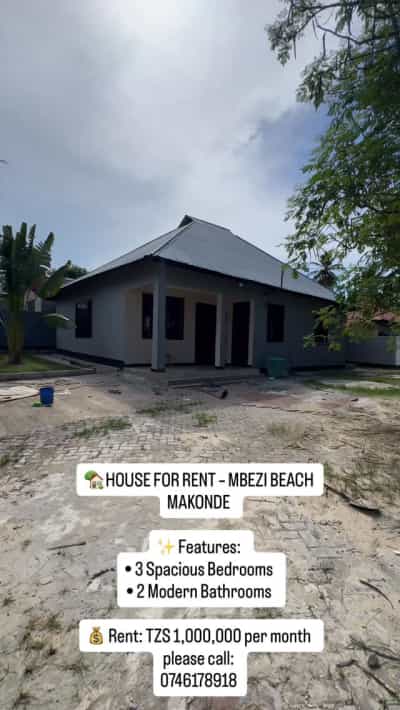 3 Bedrooms House for Rent in Mbezi Beach Makonde, Dar Es Salaam