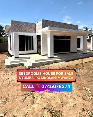 Nyumba ya vyumba vitatu inauzwa Mkolani, Mwanza (790 sqm) Nyumba ya vyumba vitatu inauzwa Mkolani, Mwanza (790 sqm)