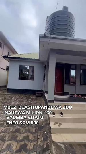 Nyumba ya vyumba vitatu inauzwa Mbezi Beach, Dar Es Salaam (500 sqm)