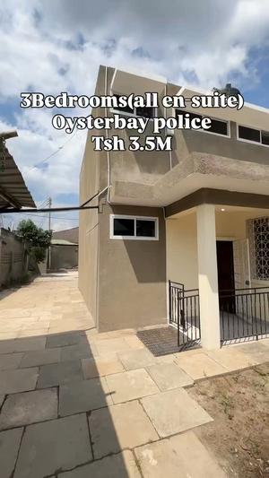 Apartment ya vyumba vitatu inapangishwa Osterbay, Dar Es Salaam