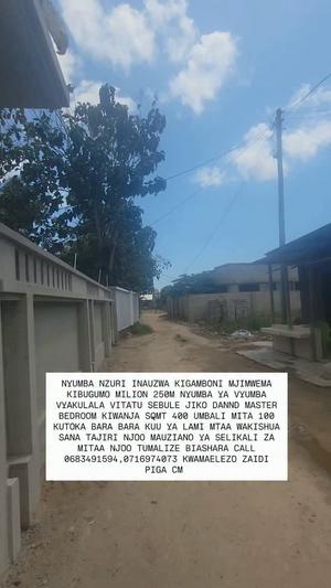 Nyumba ya vyumba vitatu inauzwa Kigamboni Mjimwema Kibugumo, Dar Es Salaam (400 sqm) Nyumba ya vyumba vitatu inauzwa Kigamboni Mjimwema Kibugumo, Dar Es Salaam (400 sqm)