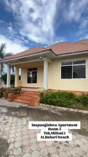 Nyumba/Apartment ya vyumba vitatu inapangishwa Bahari Beach, Dar Es Salaam