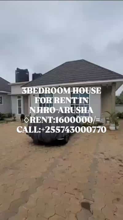Nyumba ya vyumba vitatu inapangishwa Njiro, Arusha